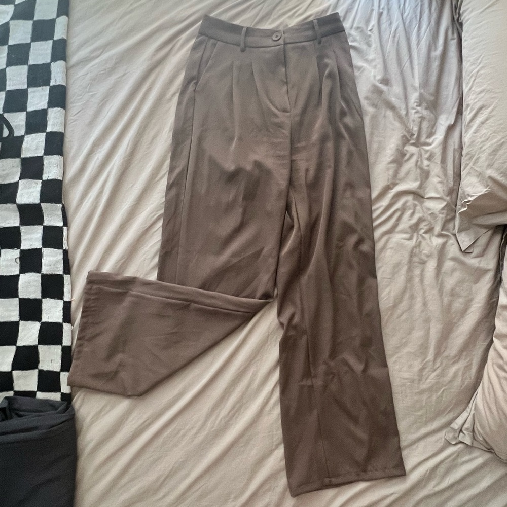 Princess Polly Brown Archer Pants - worn twice